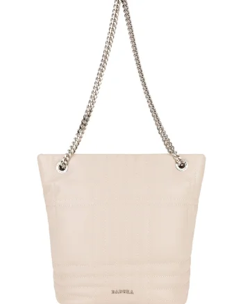Geanta dama,  bej, material plastic, One Size INTL
