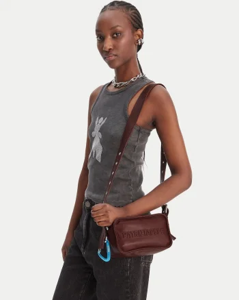 Geanta dama,  piele naturala, maro, One Size INTL