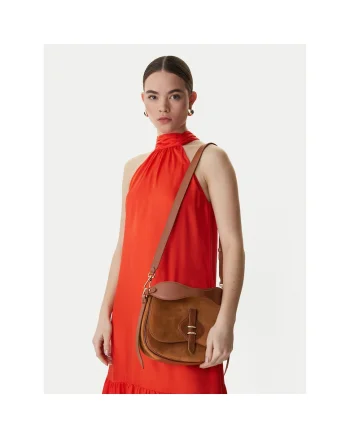 Geanta dama,  piele naturala, maro, One Size INTL