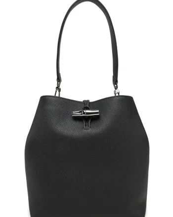 Geanta dama,  piele naturala, neagra, One Size INTL