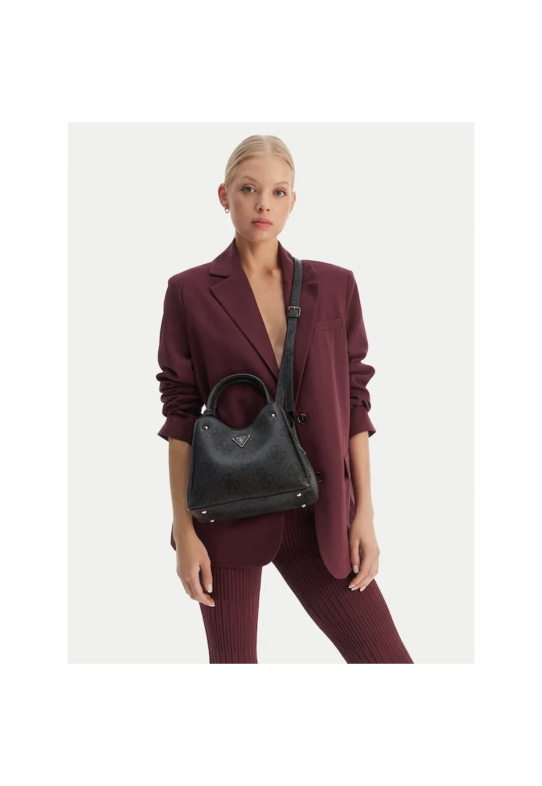 Geanta dama,  ecologica, gri, One Size INTL, set cu sac pentru praf