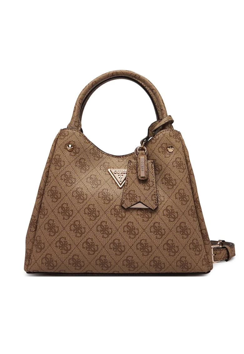 Geanta dama,  ecologica, maro, One Size INTL, cu buzunar si curea detasabila, set cu sac pentru praf