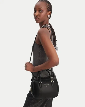 Geanta dama,  piele naturala, negru, One Size INTL