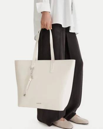 Geanta shopper,  tkanina, bej, One Size INTL