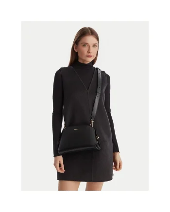 Geanta dama,  piele naturala, neagra, One Size INTL