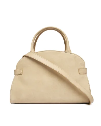 Geanta dama,  piele naturala, bej, One Size INTL