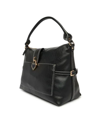 Geanta dama,  piele ecologica, negru, One Size INTL