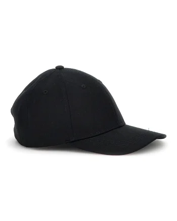 Sapca baseball cu logo metalic Garbardine, Negru