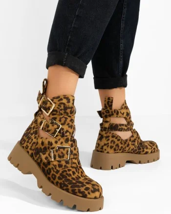 Ghete dama toamna Audrie leopard
