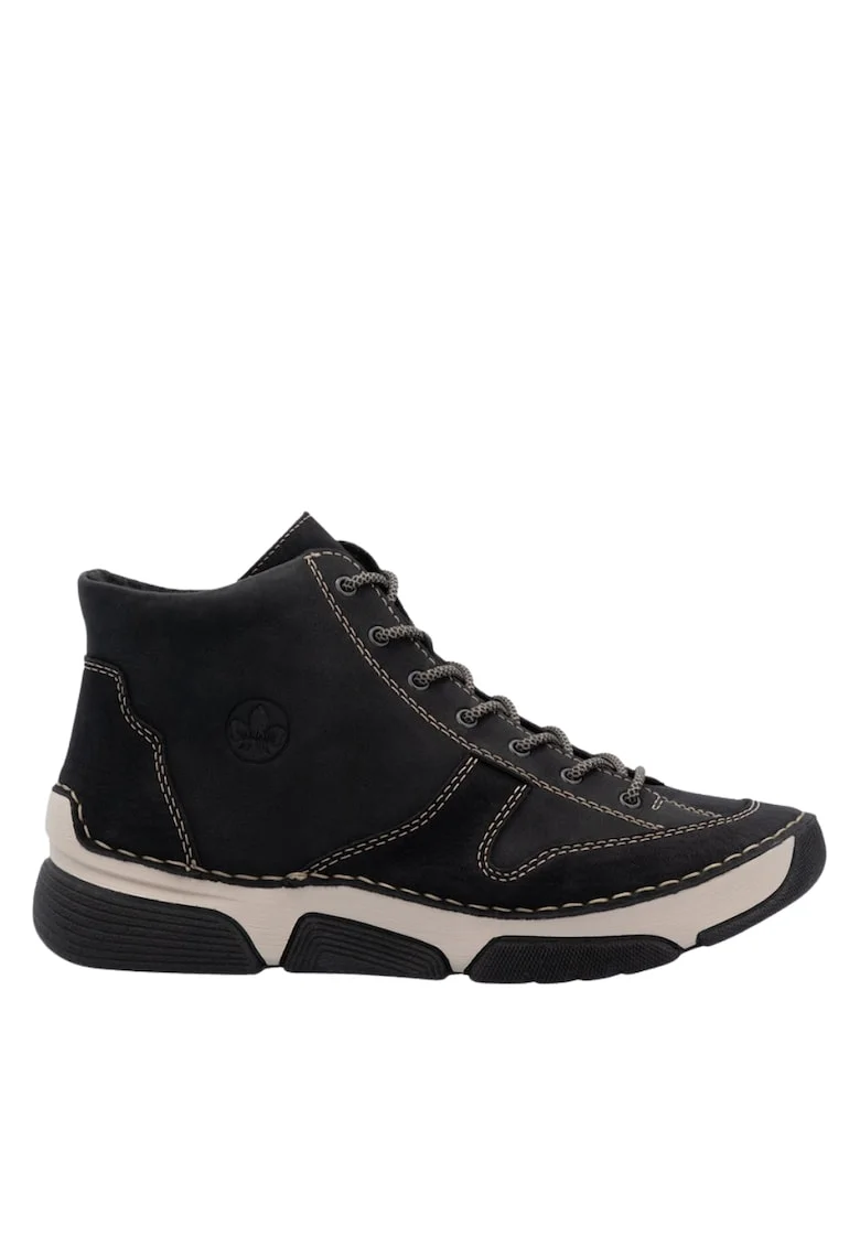 Ghete casual, dama,  ANTISTRESS, 45906-00 negru, piele naturala, Negru