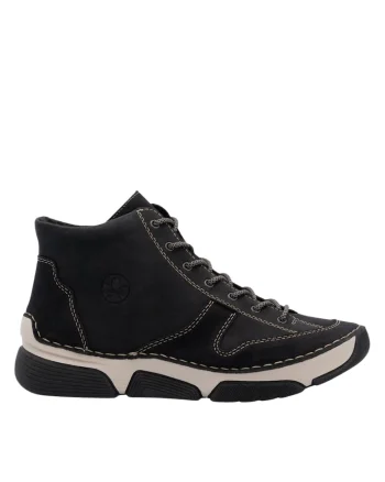 Ghete casual, dama,  ANTISTRESS, 45906-00 negru, piele naturala, Negru
