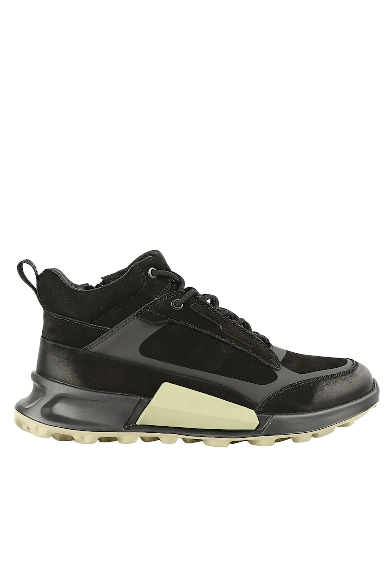 Ghete sport, barbati,  10532 negru, piele naturala, Negru