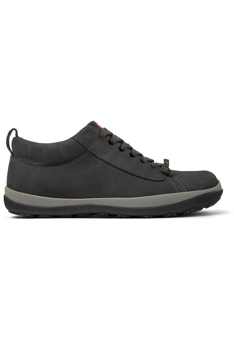 Pantofi casual din piele nabuc Peu Pista GM 1213, Gri antracit