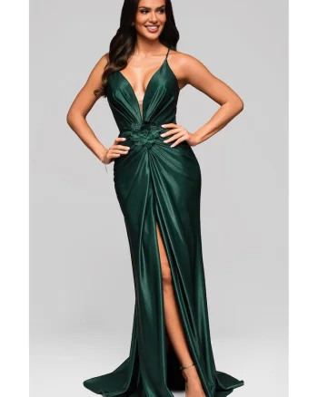 Rochie de seara Maxi LARICA LA-OM-DLR206, Verde