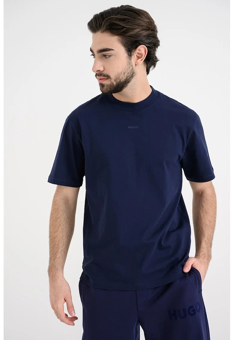 Tricou relaxed fit de bumbac Dapolino, Albastru indigo