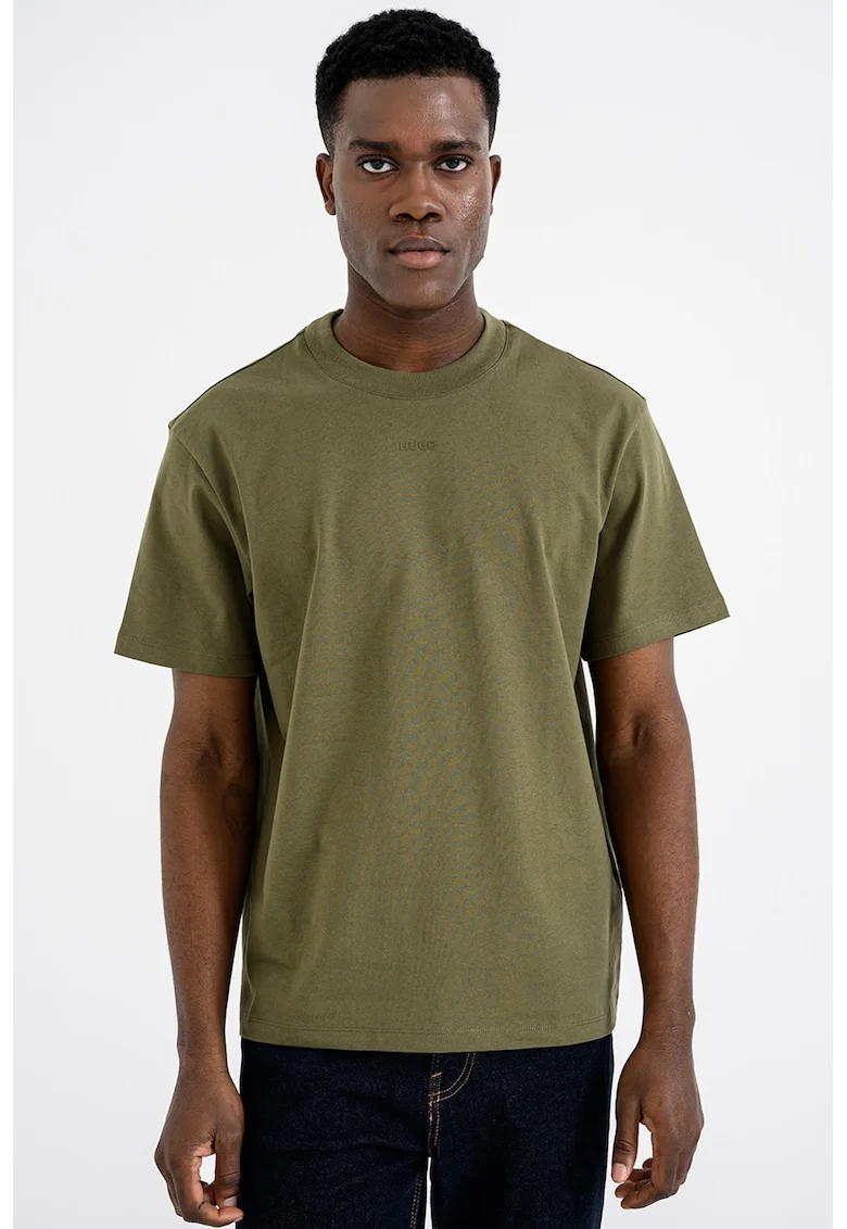 Tricou relaxed fit de bumbac Dapolino, Verde/Kaki inchis