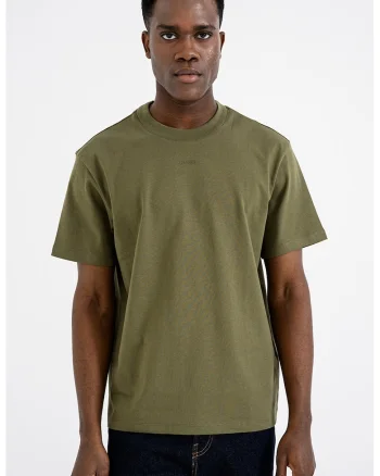 Tricou relaxed fit de bumbac Dapolino, Verde/Kaki inchis