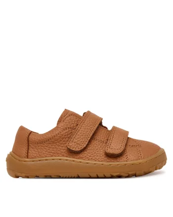 Pantofi copii,  piele naturala, Velcro, maro