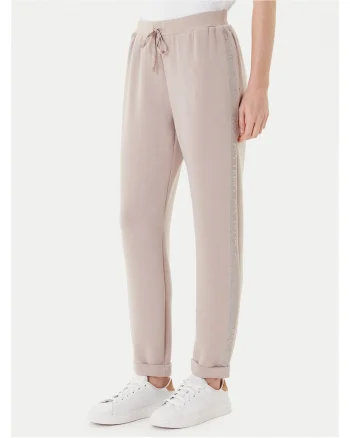 Pantaloni dama,  modal/poliester, bej