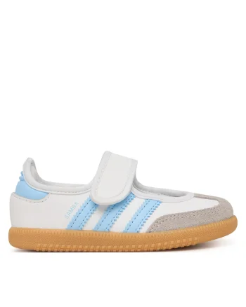 Balerini copii,  piele naturala, alb, velcro