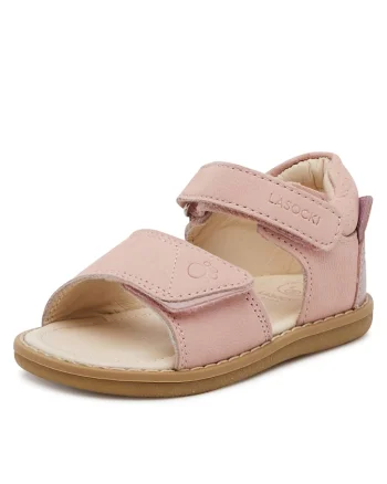 Sandale Fete,  din piele naturala, roz