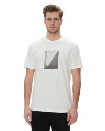 Tricou barbati,  bumbac alb