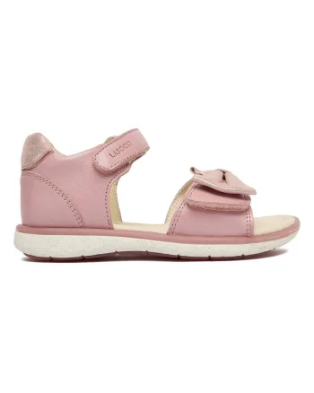 Sandale copii,  piele naturala roz, inchidere velcro