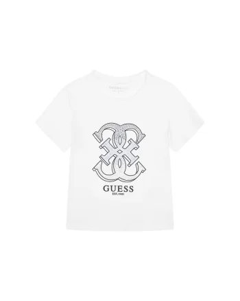 Tricou copii,  Fete, Alb, Bumbac,