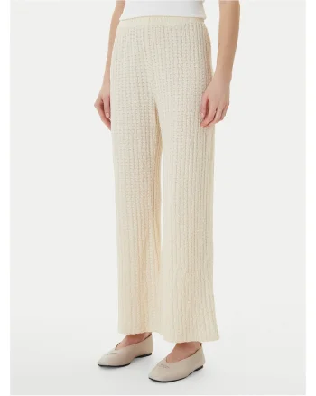 Pantaloni dama,  bumbac, bej