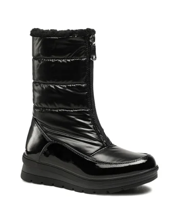 Cizme de zapada,  impermeabile, negru, material textil, pentru fete,