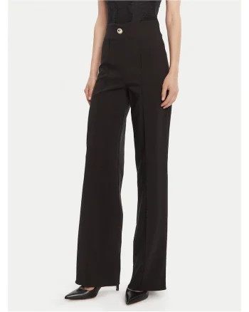 Pantaloni dama,  poliester, negru,