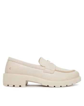 Mocasini dama,  piele naturala, bej