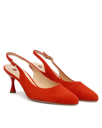 Pantofi dama, Hogl, piele naturala, rosu