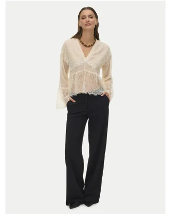 Bluza dama,  poliester reciclat, ecru