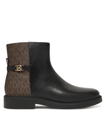 Botine  piele naturala, negru