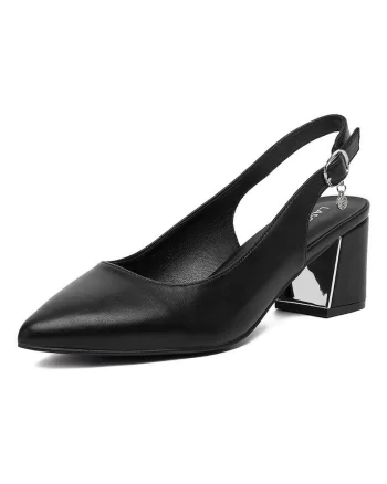 Pantofi pentru dama,  piele naturala, clasic, negru