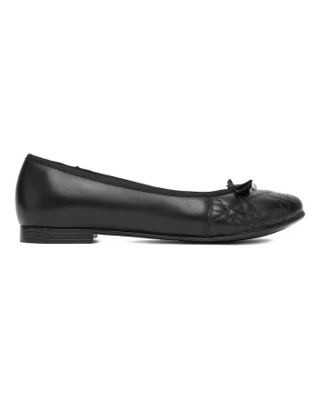 Balerini dama,  piele naturala, negru, design elegant, confortabili,
