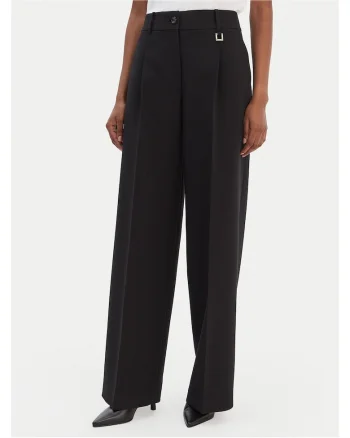 Pantaloni dama,  poliester, negru
