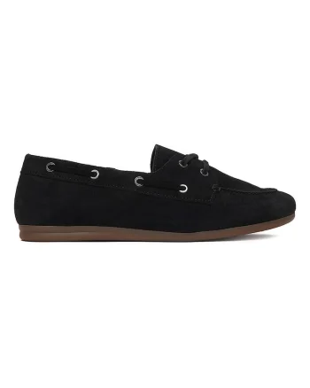 Mocasini de dama,  din piele naturala, culoare negru