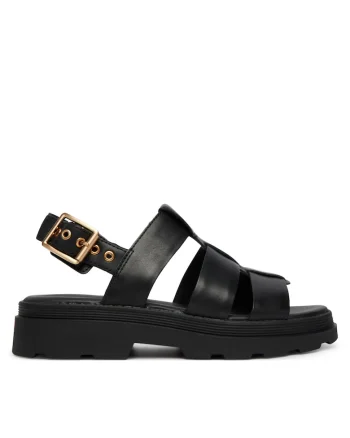 Sandale dama,  piele naturala, negre