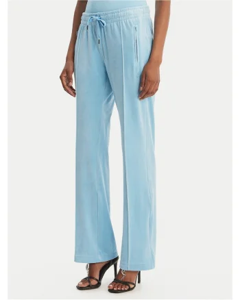 Pantaloni dama,  poliester, albastru deschis