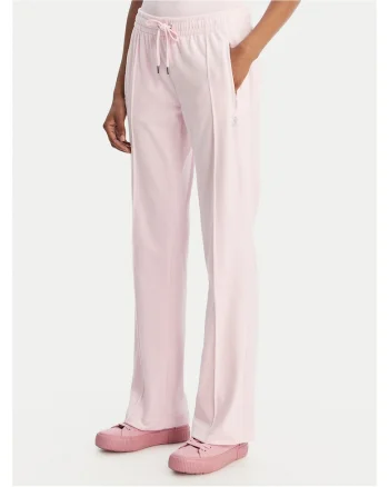 Pantaloni dama,  material poliester, roz