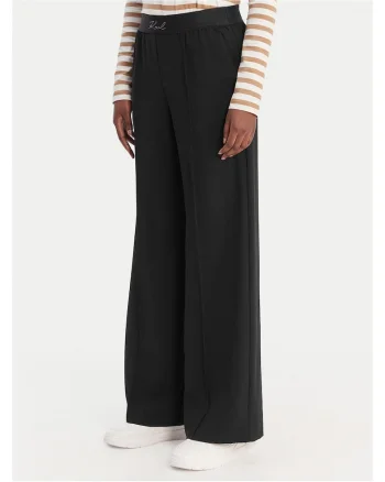 Pantaloni dama,  poliester, negru