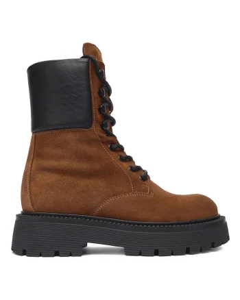 Trappers femeie,  piele naturala, maro,