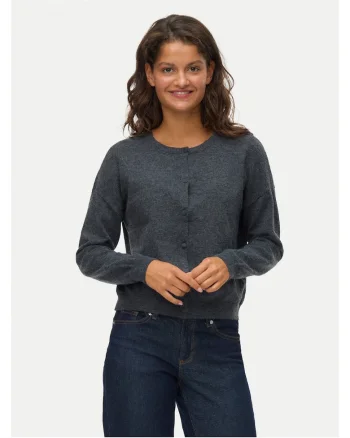 Cardigan dama,  gri, inchidere cu nasturi, Gri