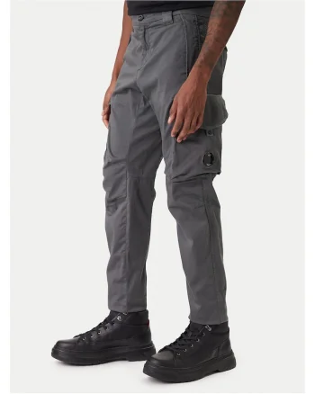 Pantaloni barbati,  gri, bumbac/elastan