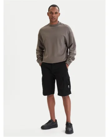 Pantaloni scurti barbati,  bumbac, negru