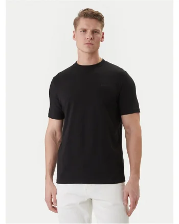 Tricou Barbati,  Bumbac, Negru, 95% bumbac, 5% elastan,