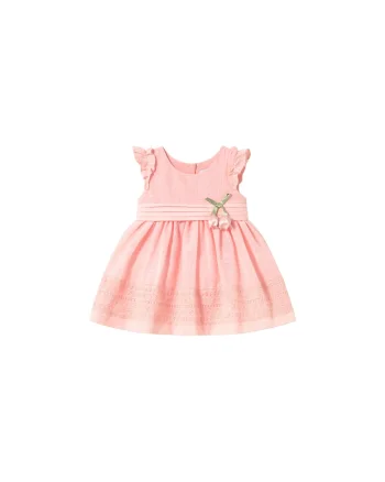 Rochie fete,  50% bumbac, 50% poliester, roz