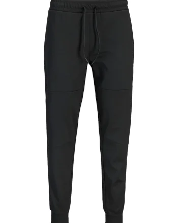 Pantaloni de trening barbati,  poliester/bumbac, negru